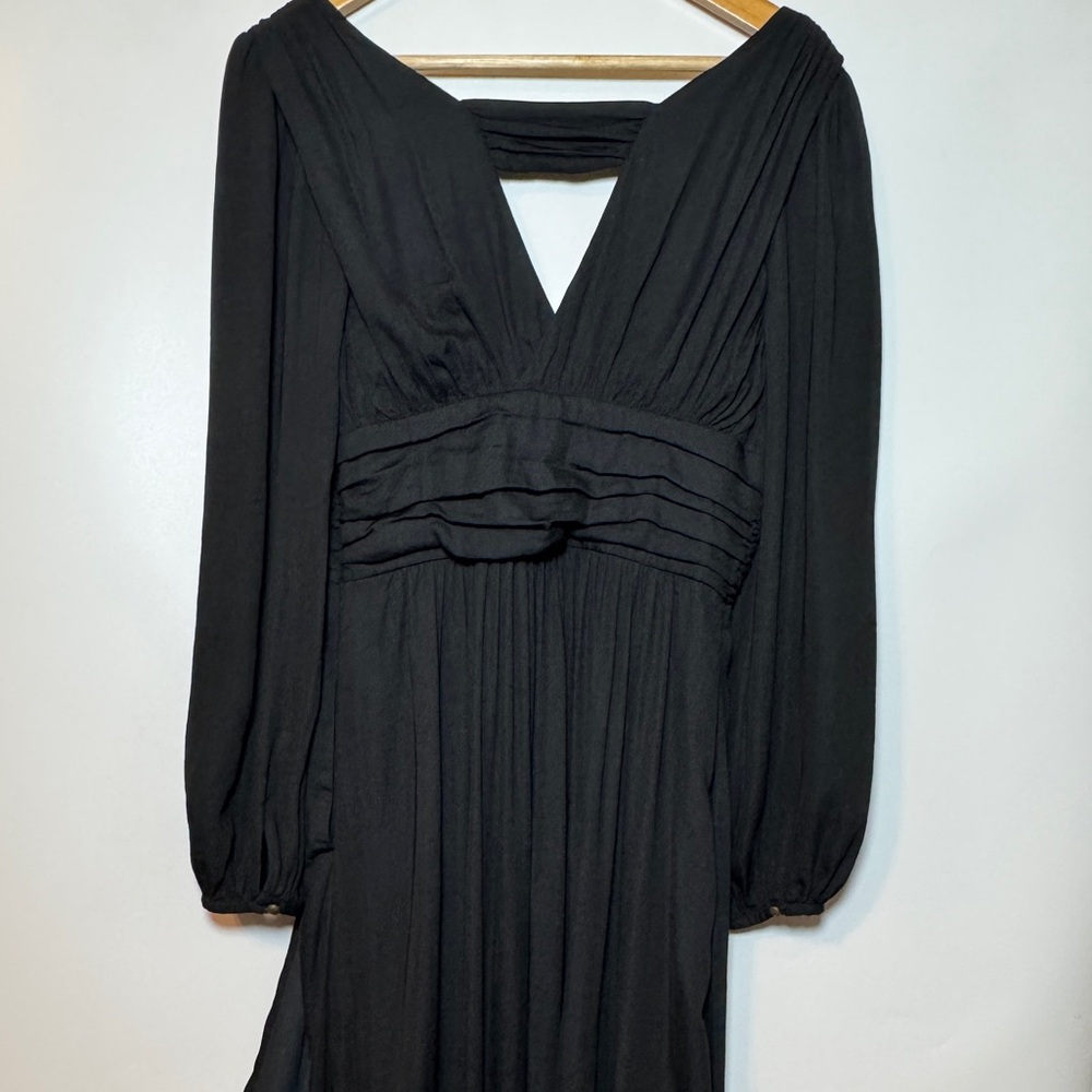 Anthropologie Gwendolyn V Neck Long Sleeve Midi Dress Size 6 - Picture 5 of 6